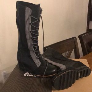 Sorel Cate the Great waterproof wedge boots